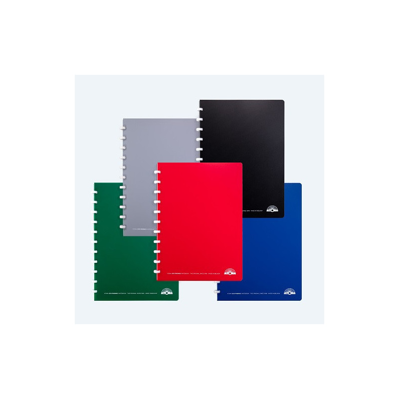 CAHIER ATOMA A4 PLAST. ECO QUAD.