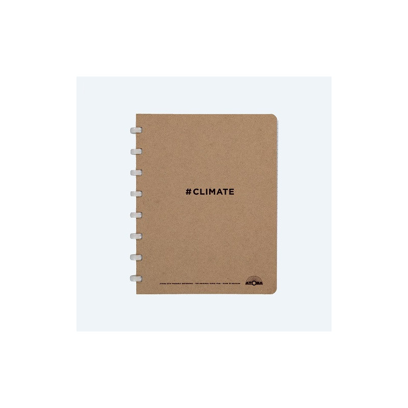 CAHIER ATOMA A5 CARTON CLIMATE QUAD.