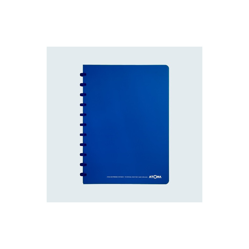 CAHIER ATOMA A4 PLAST. TRANSP. QUAD. BLEU