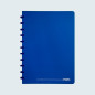 CAHIER ATOMA A4 PLAST. TRANSP. QUAD. BLEU