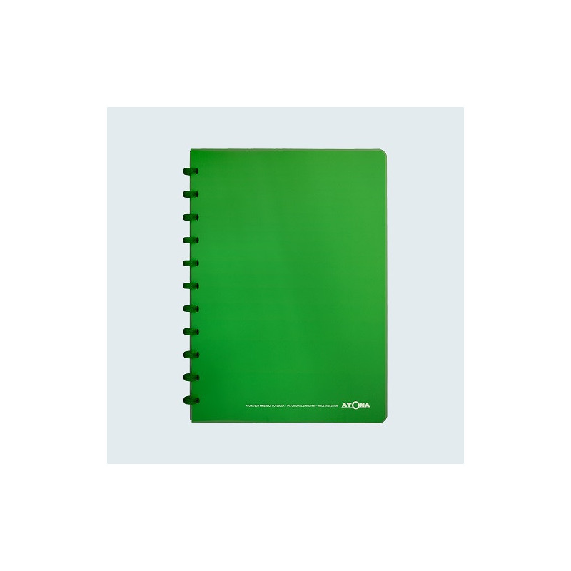 CAHIER ATOMA A4 PLAST. TRANSP. QUAD. VERT