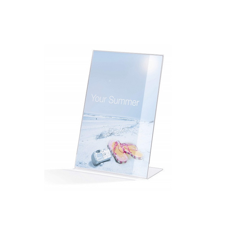 PORTE-AFFICHE DURABLE EN FORME DE L A4 PORTRAIT 2PCS
