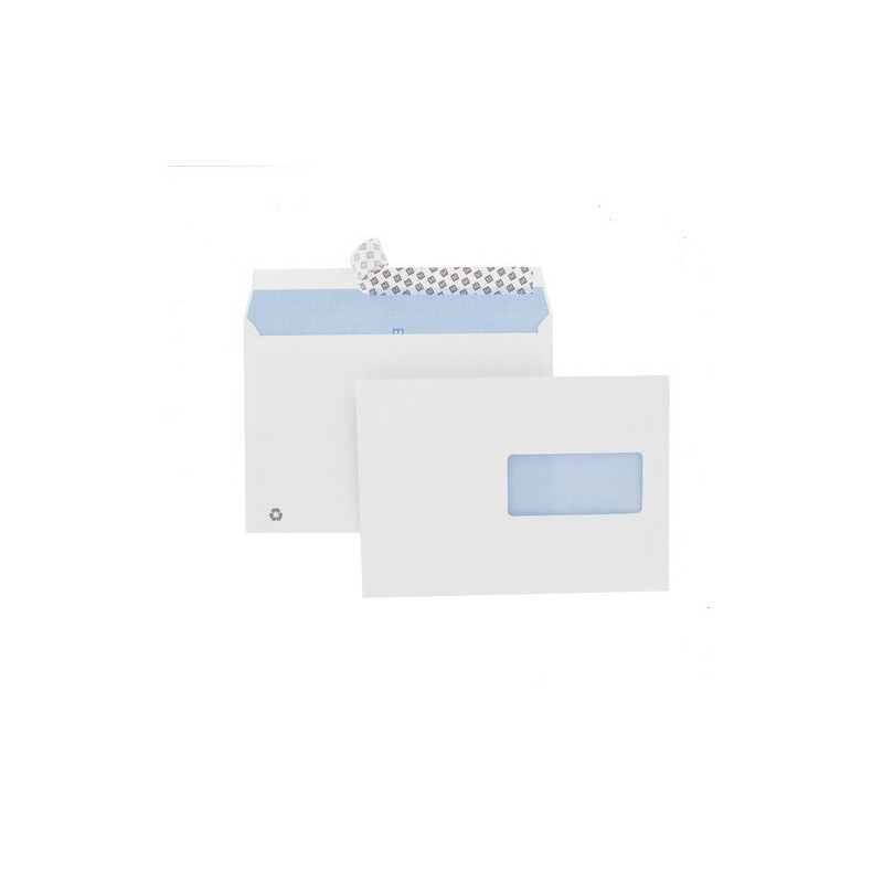 ENVEL.SAC 162X229MM BLANC STRIP FEN.D.(C5) POUR IMPRIMANTE LASER ET COPIEUR COULEUR