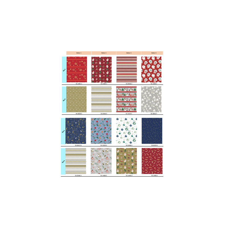 PAPIER CADEAU NOEL ZOEWIE SET 13PCS