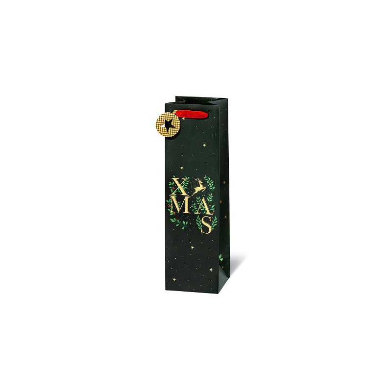 SACHET NOEL BSB BOUT. 36X10,5X10CM TRADITIONAL CHRISTMAS