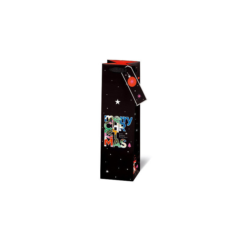 SACHET NOEL BSB BOUT. 36X10,5X10CM MODERN CHRISTMAS