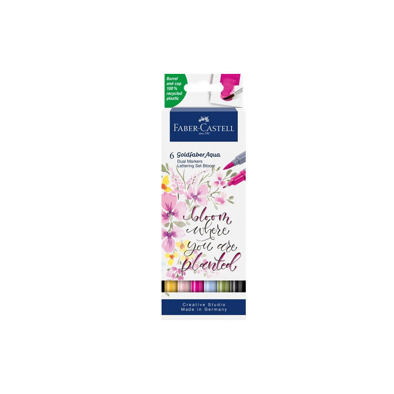 LETTERING SET FABER BLOOM 6PCS