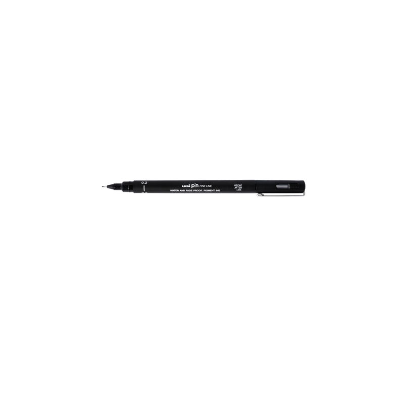 FINELINER UNIBALL PIN 0,2MM NOIR