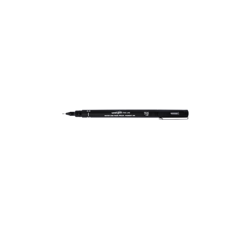 FINELINER UNIBALL PIN 0,3MM NOIR