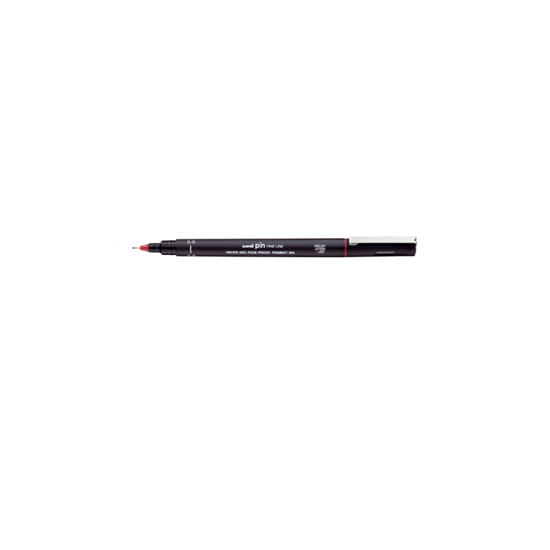 FINELINER UNIBALL PIN 0,3MM ROUGE