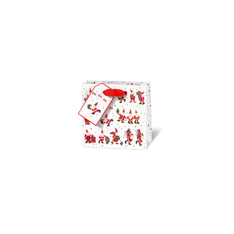 SACHET NOEL BSB 14,5X15X6CM SANTAS