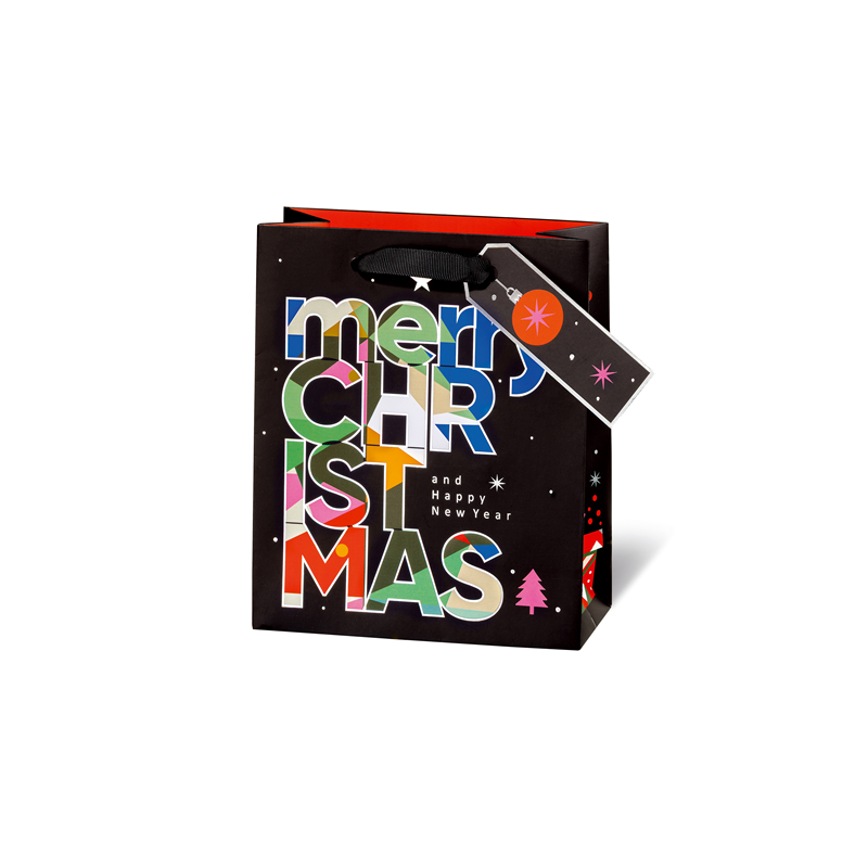 SACHET NOEL BSB 23X19X9CM MODERN CHRISTMAS