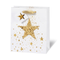 SACHET NOEL BSB 23X19X9CM GLITTER STAR