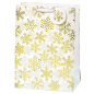 SACHET NOEL BSB 36X26X14CM GOLDEN CRYSTAL