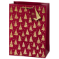 SACHET NOEL BSB 36X26X14CM GOLDEN TREES