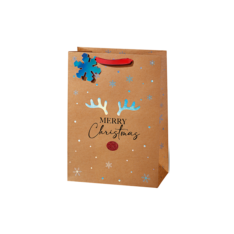 SACHET NOEL BSB 36X26X14CM RED NOSE
