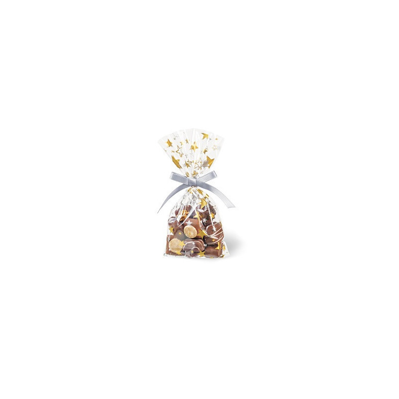 SACHET NOEL CELLOPHANE BSB 11,5X19CM TRANSP. 6PCS