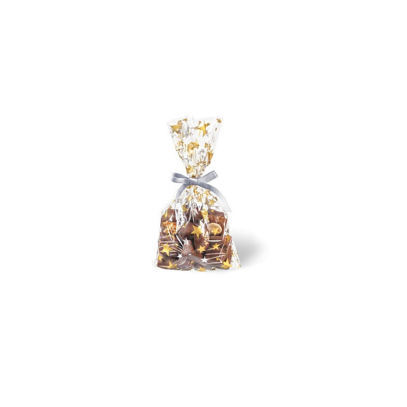 SACHET NOEL CELLOPHANE BSB 14,5X23,5CM TRANSP. 6PCS