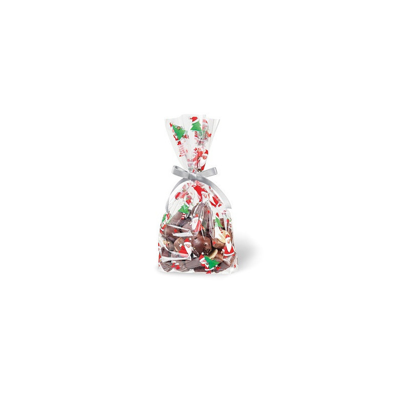 SACHET NOEL CELLOPHANE BSB 14,5X23,5CM TRANSP. 6PCS