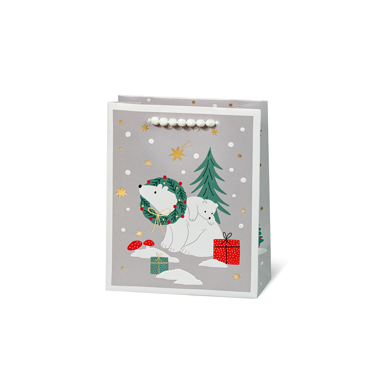 SACHET NOEL BSB 23X19X9CM POLAR BEAR