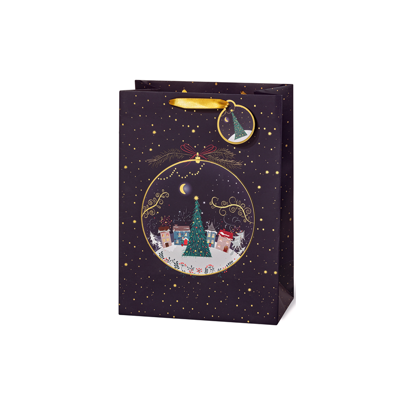 SACHET NOEL BSB 36X26X14CM WINTER VILLAGE
