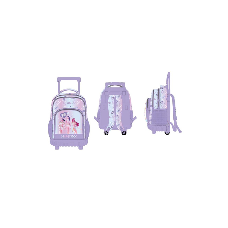 SAC A DOS +ROULETTES KPOP DEMON HUNTERS LILAS