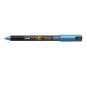 MARQUEUR POSCA POINTE CALIBREE EXTRA-FINE BLEU METAL