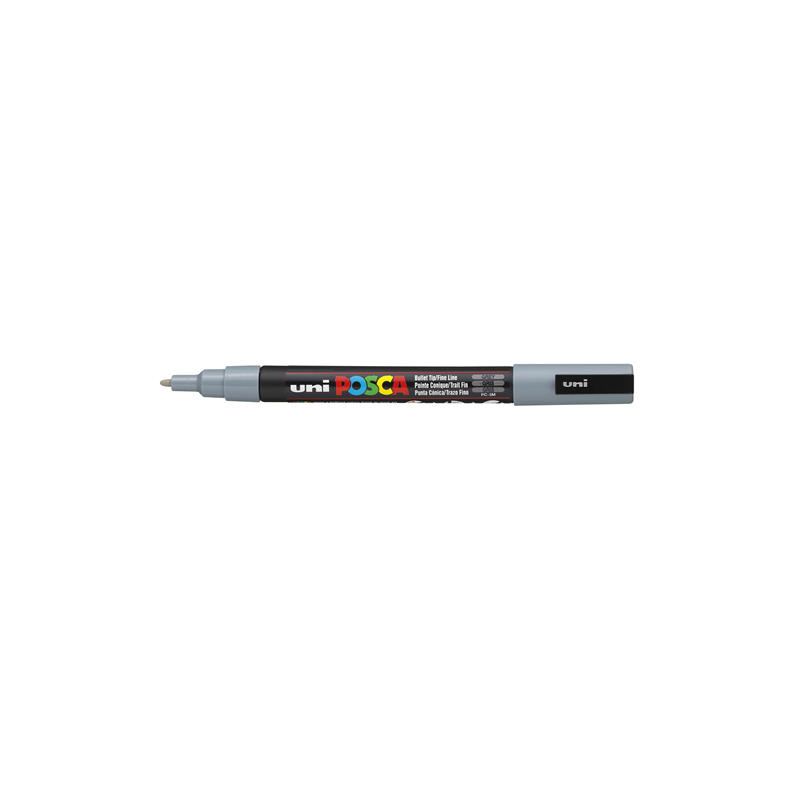 MARQUEUR POSCA POINTE CONIQUE FINE GRIS