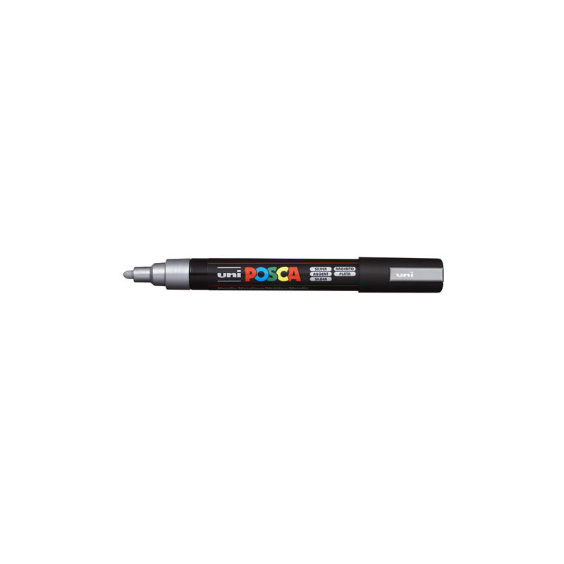MARQUEUR POSCA POINTE CONIQUE MOYENNE ARGENT