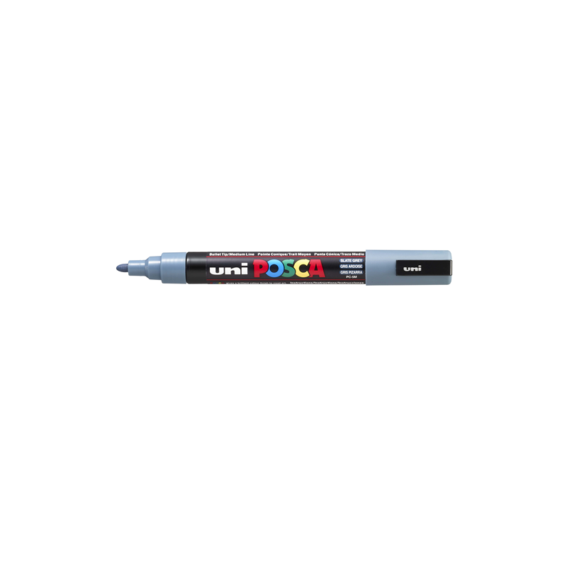 MARQUEUR POSCA POINTE CONIQUE MOYENNE GRIS ARDOISE