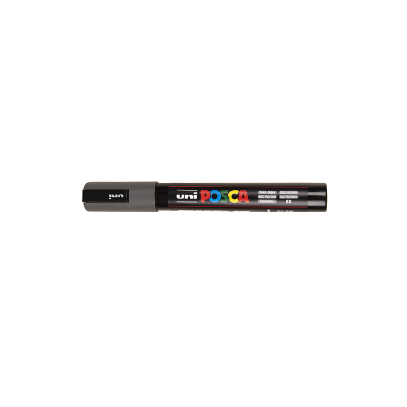 MARQUEUR POSCA POINTE CONIQUE MOYENNE GRIS PROFOND