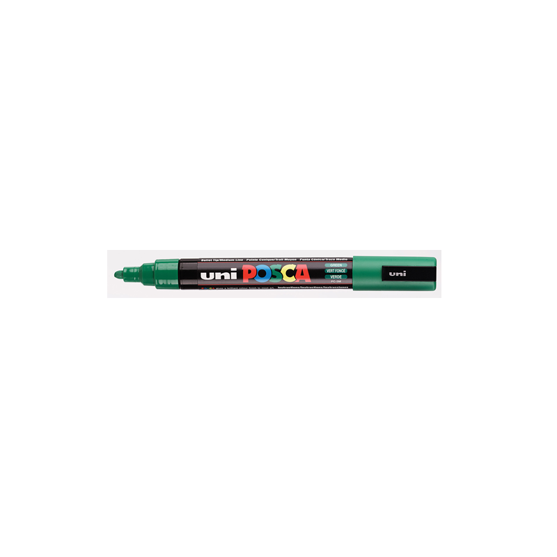 MARQUEUR POSCA POINTE CONIQUE MOYENNE VERT FONCE