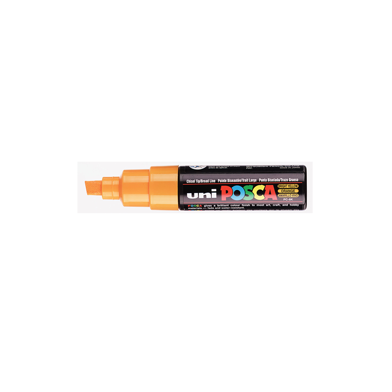 MARQUEUR POSCA POINTE BISEAUTÉE LARGE ORANGE