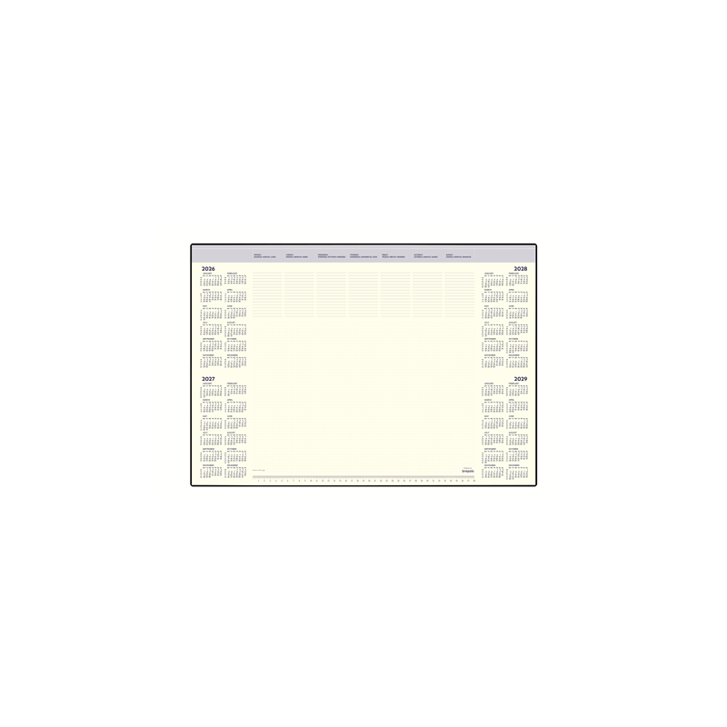 SOUS-M. PAP. BREPOLS 59X41CM CALENDRIER