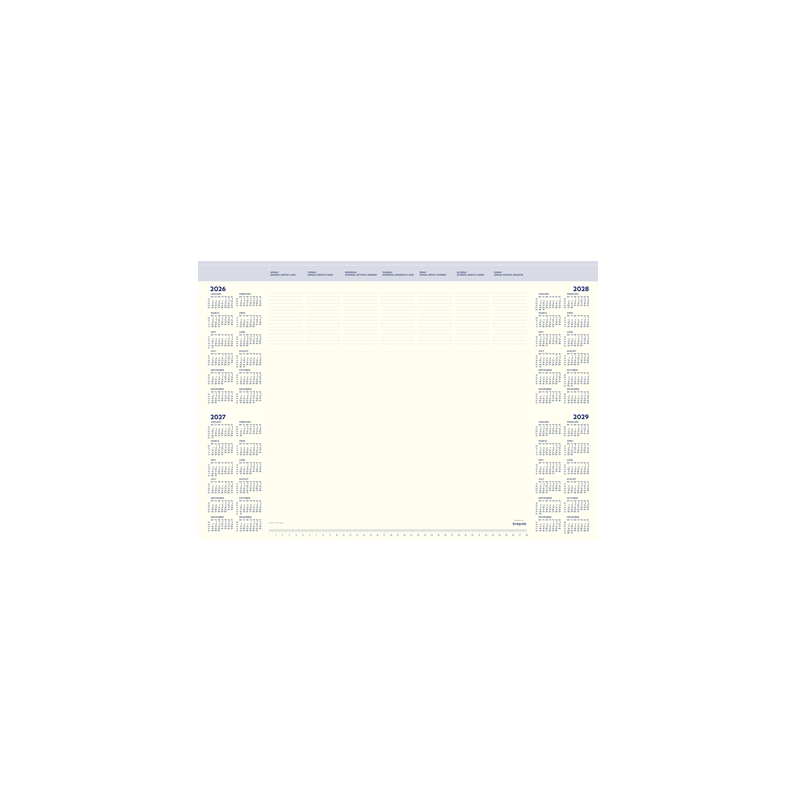 SOUS-M. PAP. BREPOLS 59X41CM CALENDRIER RECH.