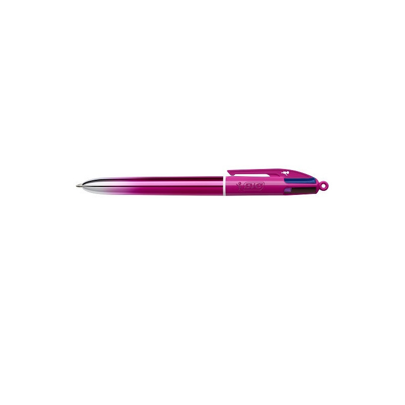 STYLO BILLE BIC 4 COULEURS SMOOTH GRADIENT PINK