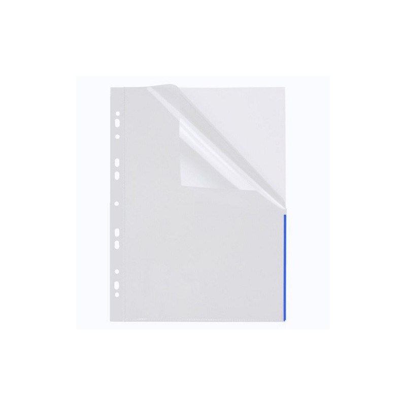 HOUSSE A4+ TRANSP. FOLDERSYS 110MY BLEU