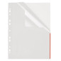 HOUSSE A4+ TRANSP. FOLDERSYS 110MY ROUGE