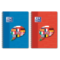 CAHIER OXFORD SPIRALE A5 LIGNE 48FLS ASS.