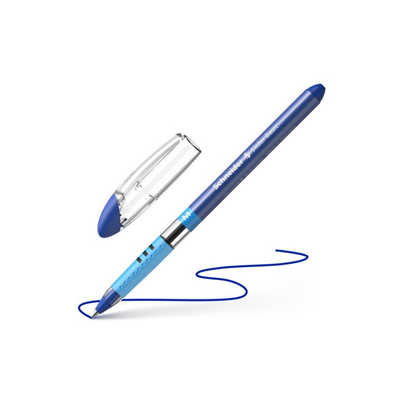 STYLO BILLE SCHNEIDER SLIDER M BLEU