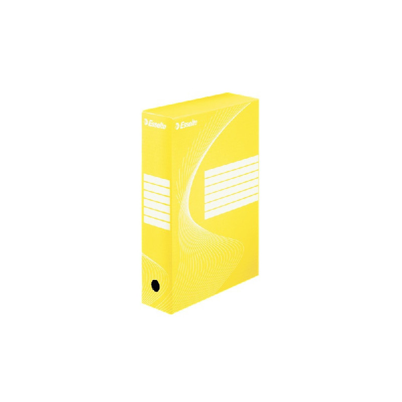 BOITE ARCHIVES ESSELTE DOS 8CM JAUNE 25PCS
