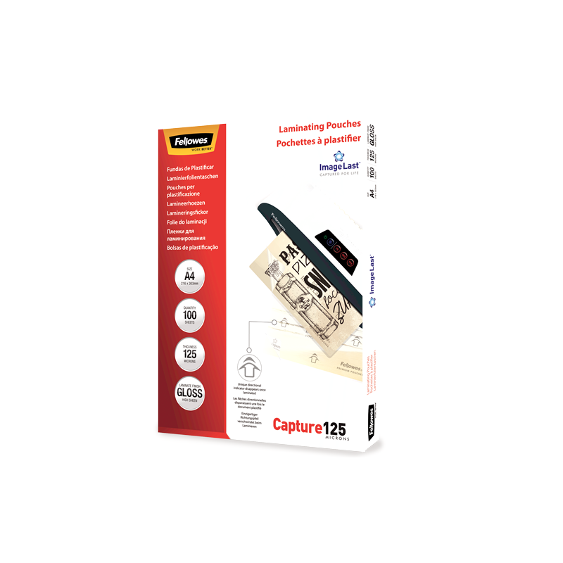 POCH. A LAMINER FELLOWES 216X303(A4) 125µ 100PCS
