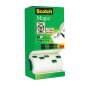 RUBAN ADHESIF 19MMX33M INVIS. MAGIC 3M 12 RLX+ 2 GRATUITS