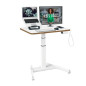 BUREAU ASSIS-DEBOUT ELECTRIQUE LEITZ 80X60CM BLANC