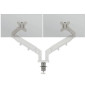 SUPPORT MONITEUR LEITZ DOUBLE GRIS CLAIR