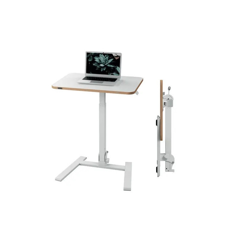 BUREAU ASSIS-DEBOUT LEITZ 65X46CM BLANC