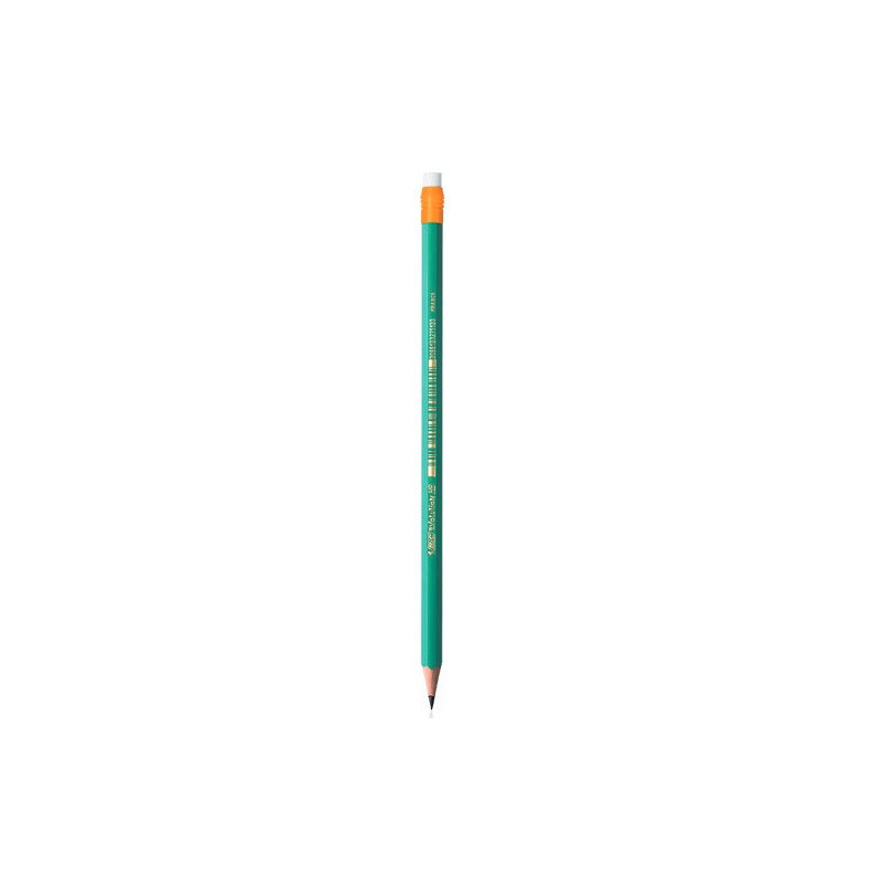 CRAYON NOIR BIC GRAPHITE BOUT-GOMME
