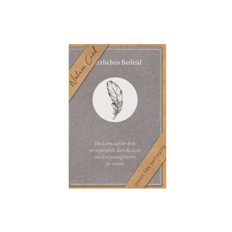 CARTE VOEUX BSB NATURE CARD CONDOLEANCES