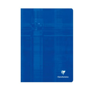 CAHIER CLAIREF. PIQ. A4 QUAD.+M 60FLS BLEU