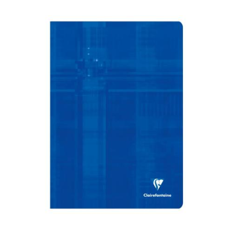 CAHIER CLAIREF. PIQ. A4 QUAD.+M 60FLS BLEU